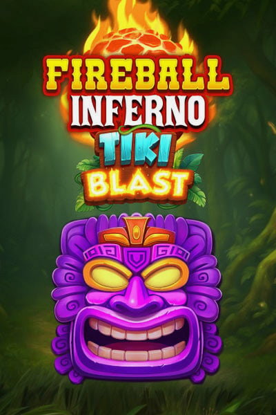 Naslovnica igre Fireball Inferno Tiki Blast v lobiju Cleobetra Casino