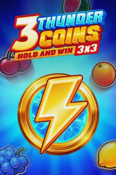 Naslovnica igre 3 Thunder Coins: Hold and Win v Kingmaker Casino